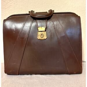VTG US Military Type IV Leather Briefcase 1940’s-50’s Mutual Briefcase Co USA